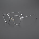 Kingston Vintage Titanium Eyeglasses Frame Round Frames Southood Silver