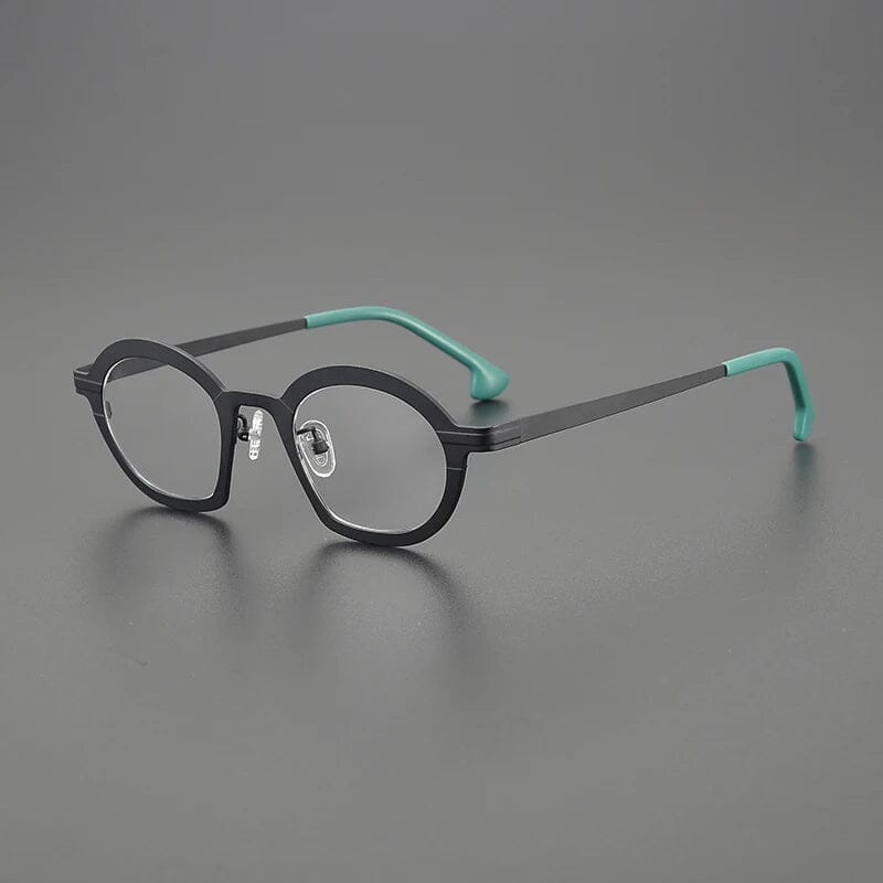 Lakota Irregular Titanium Glasses Frame Geometric Frames Southood Black