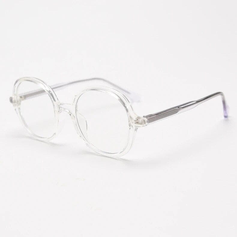 Lamar Large Size Round TR90 Vintage Eyeglass Frame Round Frames Southood Clear