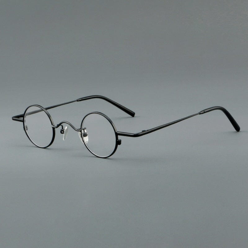 Lance Retro Titanium Glasses Frame oval frame Southood Black