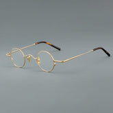 Lance Retro Titanium Glasses Frame oval frame Southood Gold