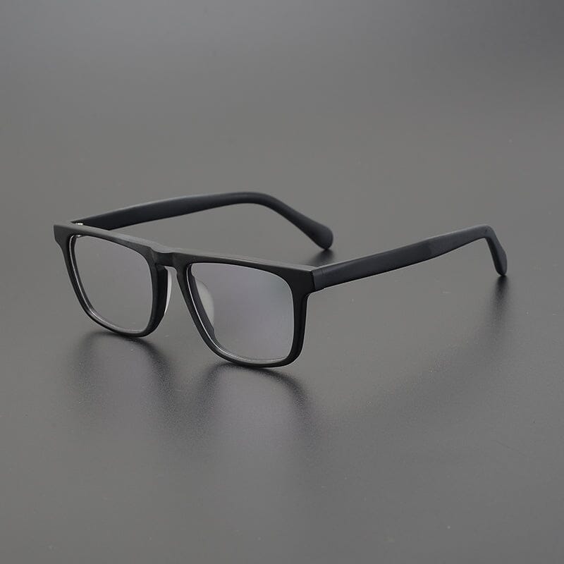 Lay Vintage Square Acetate Glasses Frame Rectangle Frames Southood Matte Black