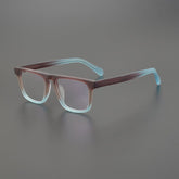 Lay Vintage Square Acetate Glasses Frame Rectangle Frames Southood Matte Brown