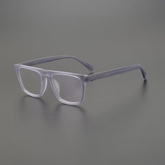 Lay Vintage Square Acetate Glasses Frame Rectangle Frames Southood Matte Grey