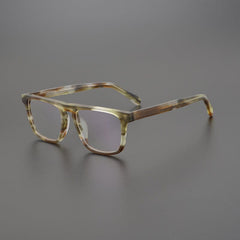 Lay Vintage Square Acetate Glasses Frame Rectangle Frames Southood Matte Stripe