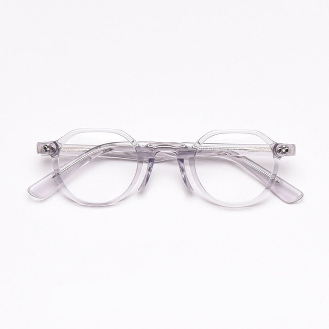 Len Round Retro Optical Acetate Frame Round Frames Southood C4Clear