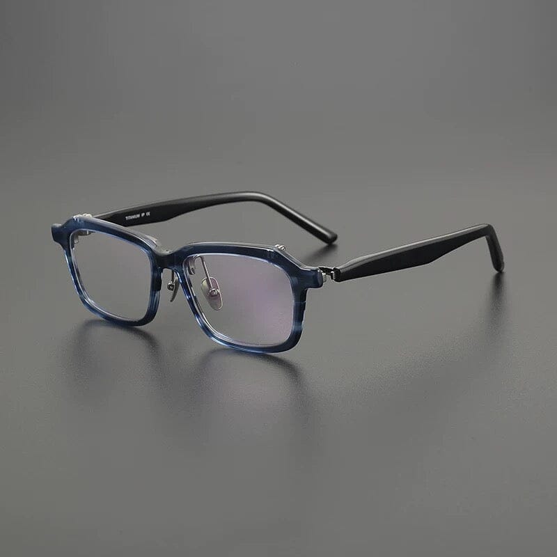Lester Business Acetate Flippable Frame Rectangle Frames Southood Clear Blue