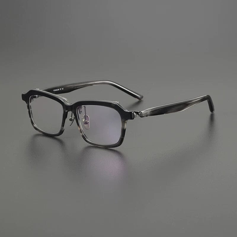 Lester Business Acetate Flippable Frame Rectangle Frames Southood Clear Gray