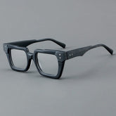 Lev Vintage Square Acetate Glasses Frame Rectangle Frames Southood Matte Black
