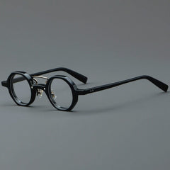 Liam Premium Series Retro Acetate Optical Glasses Frame Round Frames Southood Black