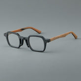 Line Vintage Square Acetate Frame Rectangle Frames Southood Matte Black