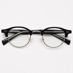 Lucky Vintage Browline Eyeglasses Frame Browline Frames Southood Black Gold
