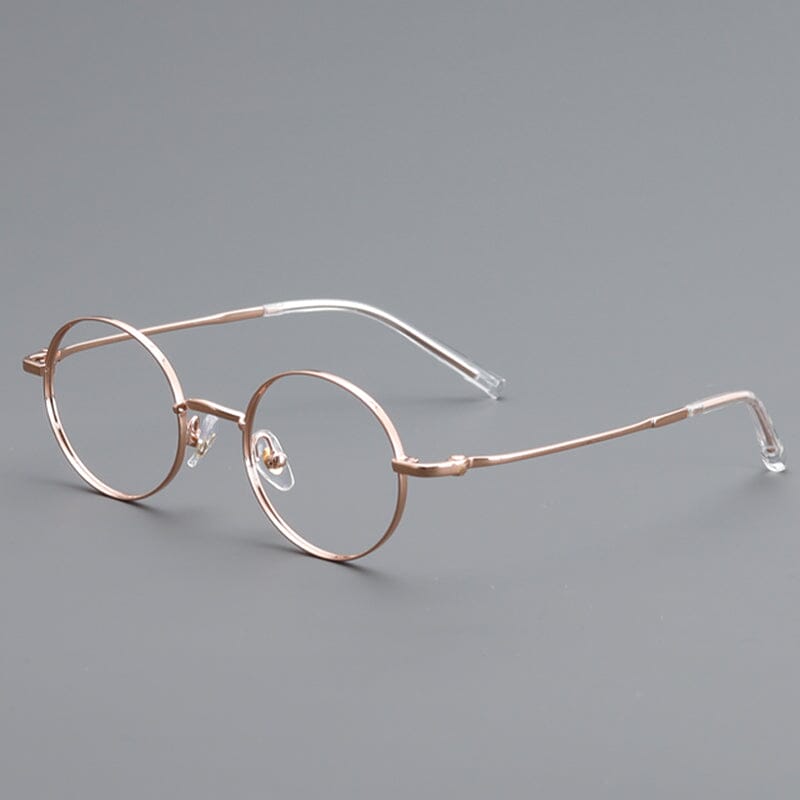 Luka Vintage Acetate Eyeglasses Frame Round Frames Southood Gold