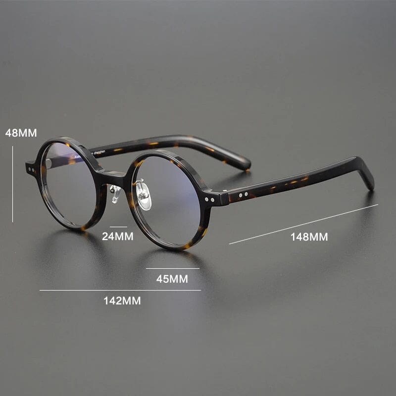 Lyulf Vintage Acetate Round Glasses Frame Round Frames Southood