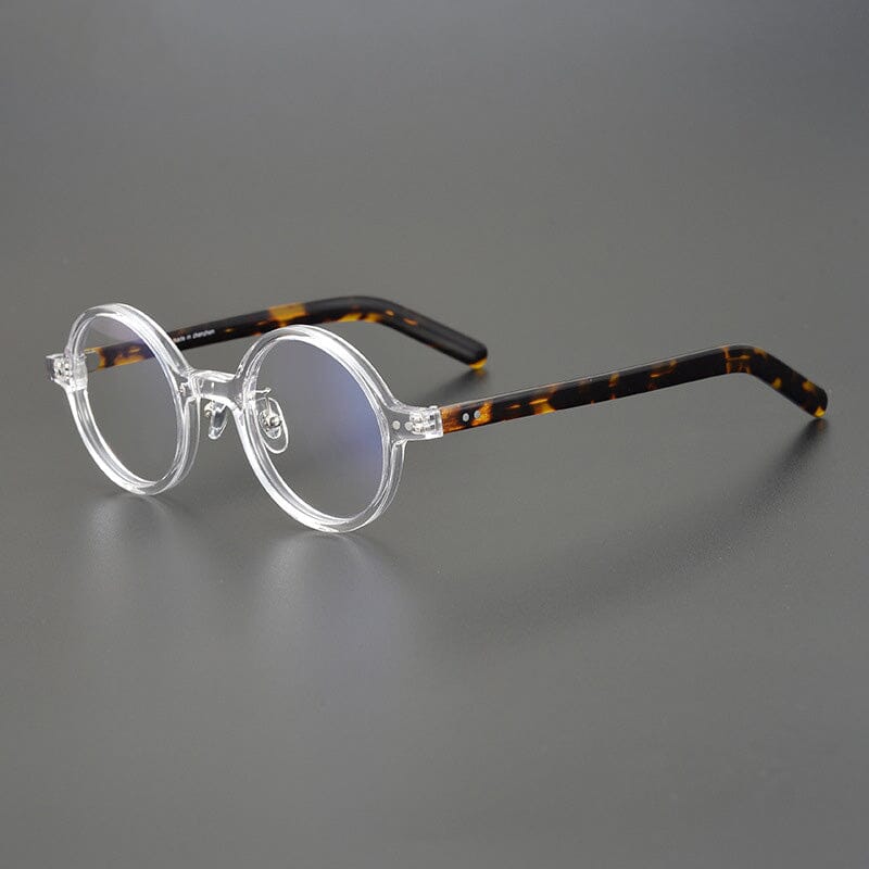 Lyulf Vintage Acetate Round Glasses Frame Round Frames Southood Transparent