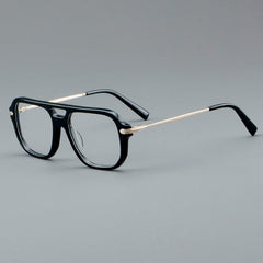 Maitland Retro Double-Bridge Glasses Frame Aviator Frames Southood Black
