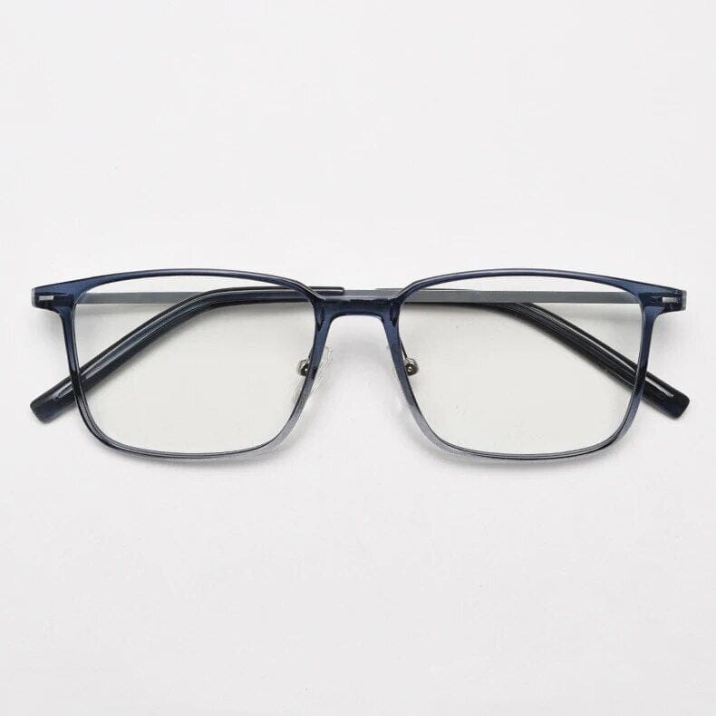 Mander Ultralight Square TR90 Eyeglass Frame Rectangle Frames Southood Blue