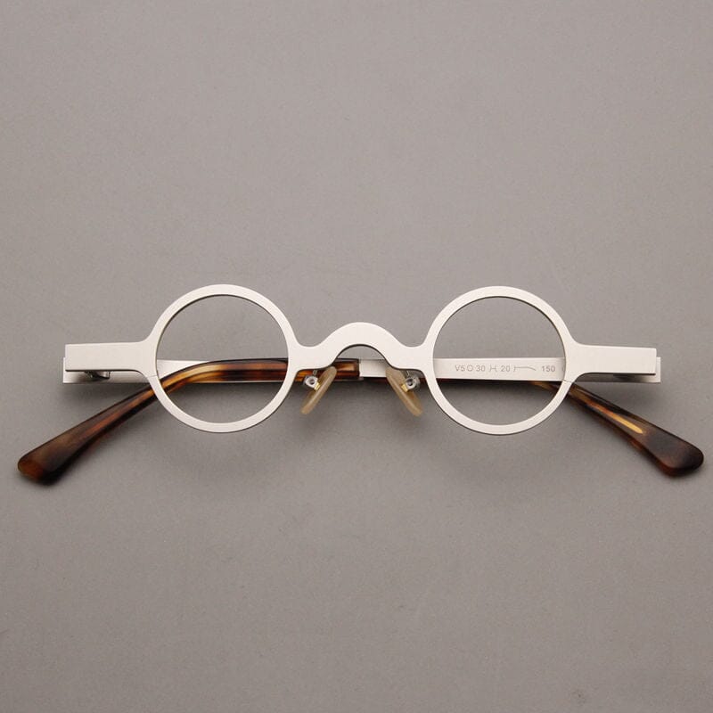 Marc Retro Small Round Glasses Frame Round Frames Southood Silver
