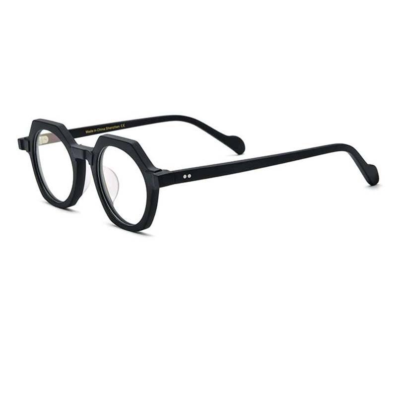Marsh Acetate Vintage Round Glasses Frame Round Frames Southood Matte black