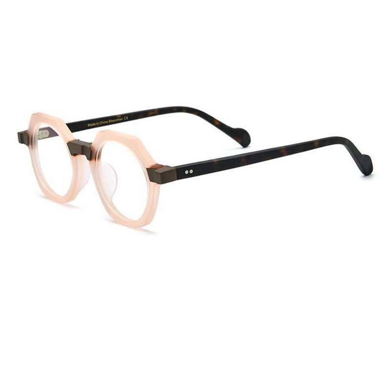Marsh Acetate Vintage Round Glasses Frame Round Frames Southood Matte pink
