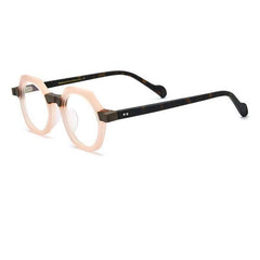 Marsh Acetate Vintage Round Glasses Frame Round Frames Southood Matte pink