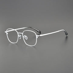 Mastin Ultra Light Vintage Titanium Glasses Frame Rectangle Frames Southood White