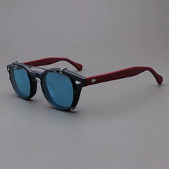 Ted Acetate Glasses Frame With sunglasses Clips