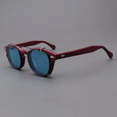 Ted Acetate Glasses Frame With sunglasses Clips