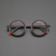 Dustin Retro Round Acetate Glasses Frame