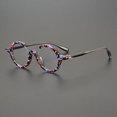 Meyer Vintage Luxury Round Glasses Frame Round Frames Southood Blue color