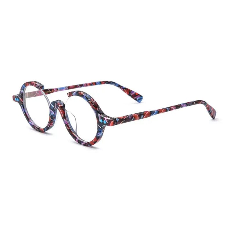 Meyer Vintage Luxury Round Glasses Frame Round Frames Southood New blue color