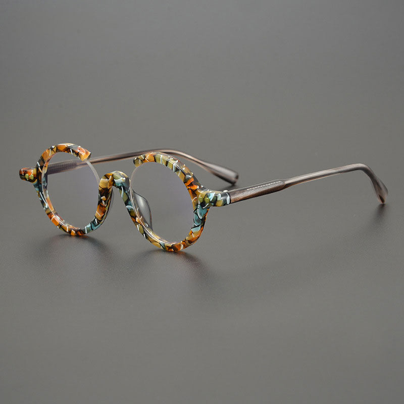 Meyer Vintage Luxury Round Glasses Frame Round Frames Southood Yellow color