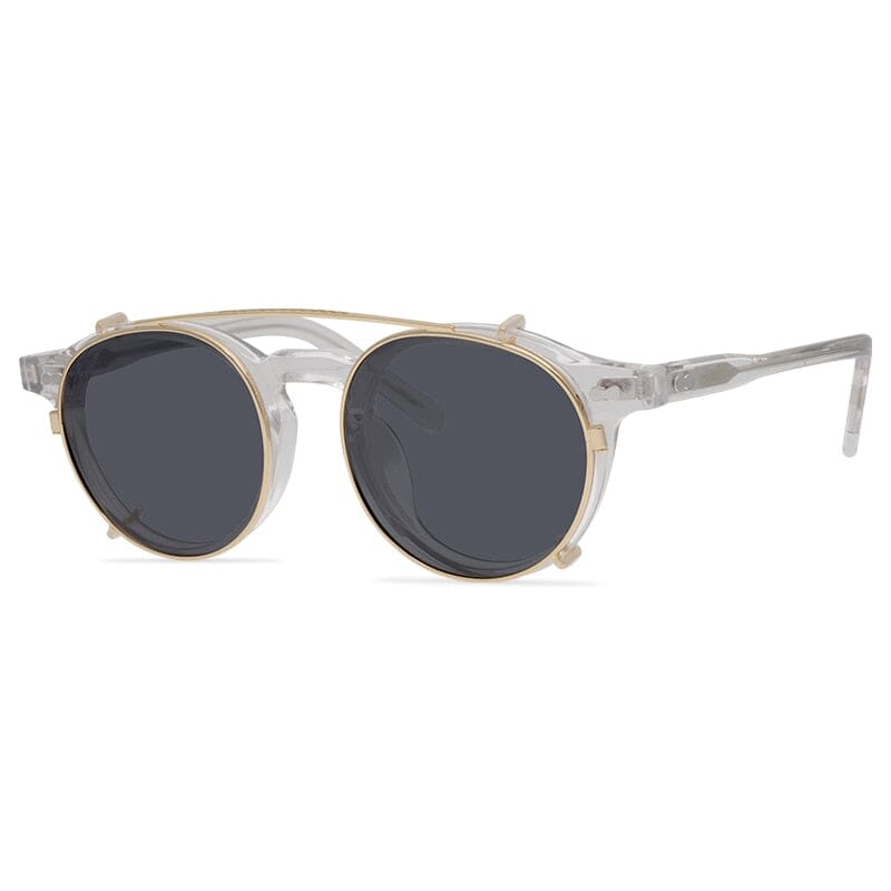Morton Acetate Glasses Frame With sunglasses Clips Round Frames Southood Clear