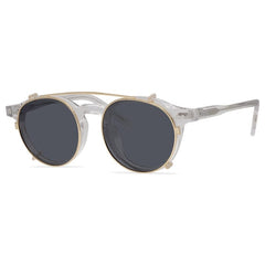 Morton Acetate Glasses Frame With sunglasses Clips Round Frames Southood Clear