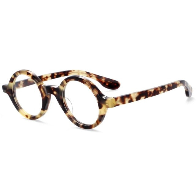 Nat Round Retro Acetate Optical Glasses Frame Round Frames Southood amber