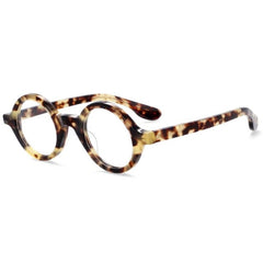 Nat Round Retro Acetate Optical Glasses Frame Round Frames Southood amber