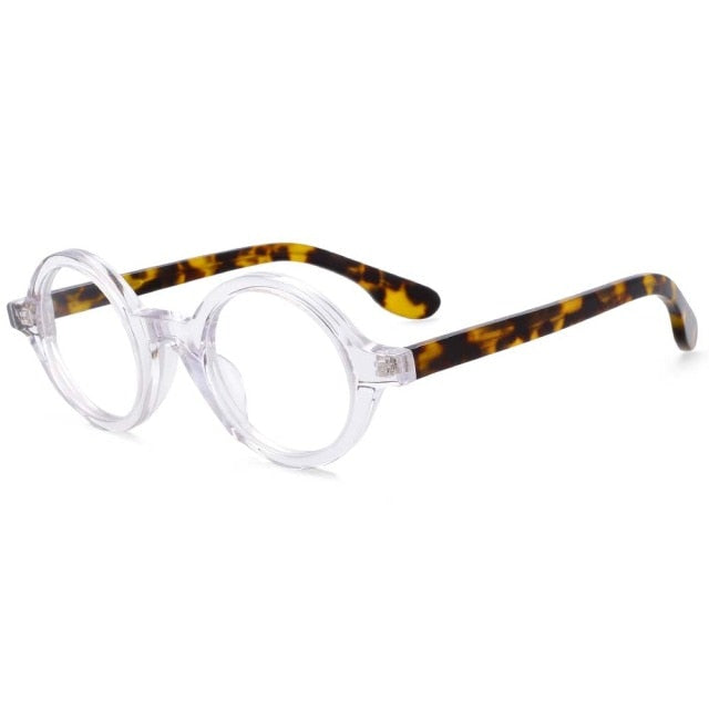 Nat Round Retro Acetate Optical Glasses Frame Round Frames Southood clear