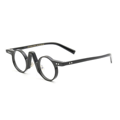 Ned Retro Round Acetate Optical Glasses Frame Round Frames Southood C1Black
