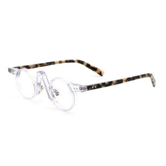 Ned Retro Round Acetate Optical Glasses Frame Round Frames Southood C3Clear-Floral