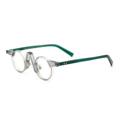 Ned Retro Round Acetate Optical Glasses Frame Round Frames Southood C4Gray-Green