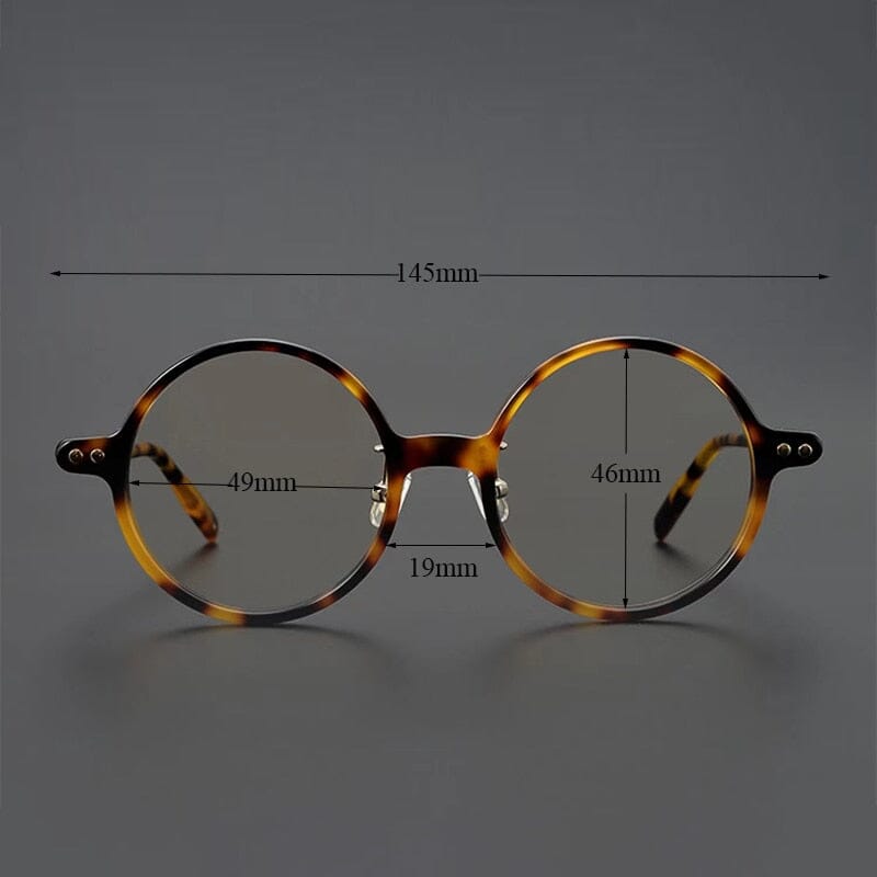 Nedaa Hand Craft Retro Tortoise Round Glasses Frame Round Frames Southood