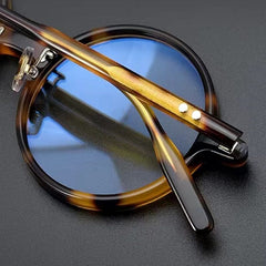 Nedaa Hand Craft Retro Tortoise Round Glasses Frame Round Frames Southood