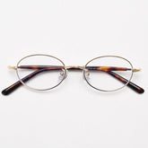Nikki Vintage Oval Eyeglasses Frame Browline Frames Southood Gold