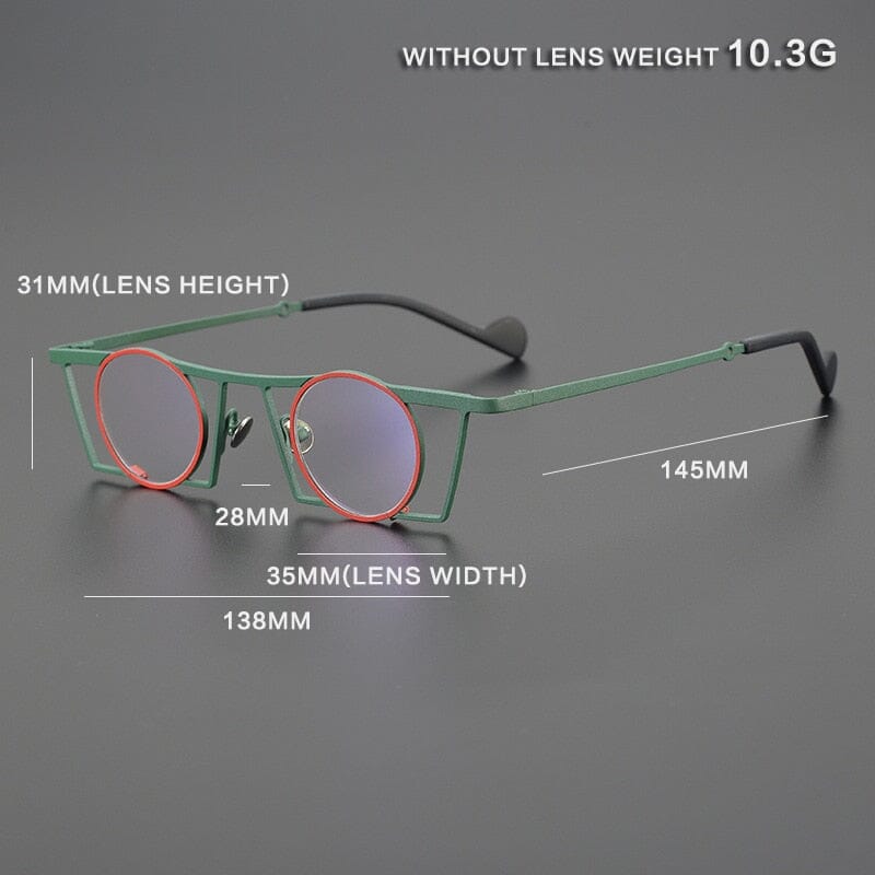 Nikson Designer Titanium Glasses Frame Geometric Frames Southood