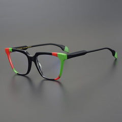 Niurka Vintage Acetate Glasses Frame Rectangle Frames Southood Black