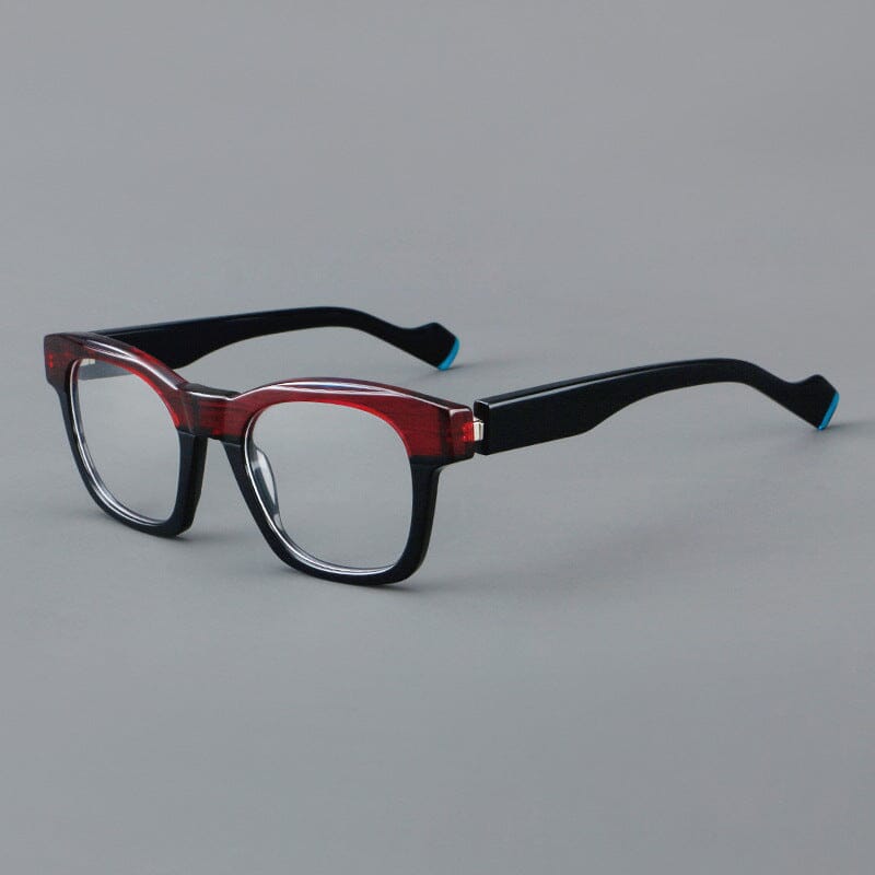 Nora Vintage Acetate Glasses Frame Rectangle Frames Southood Black