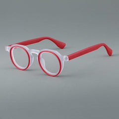 Oakden Fashion Acetate Eyeglasses Frame Geometric Frames Southood Red