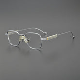 Obadiah Titanium Rectangle Glasses Frame Rectangle Frames Southood Silver