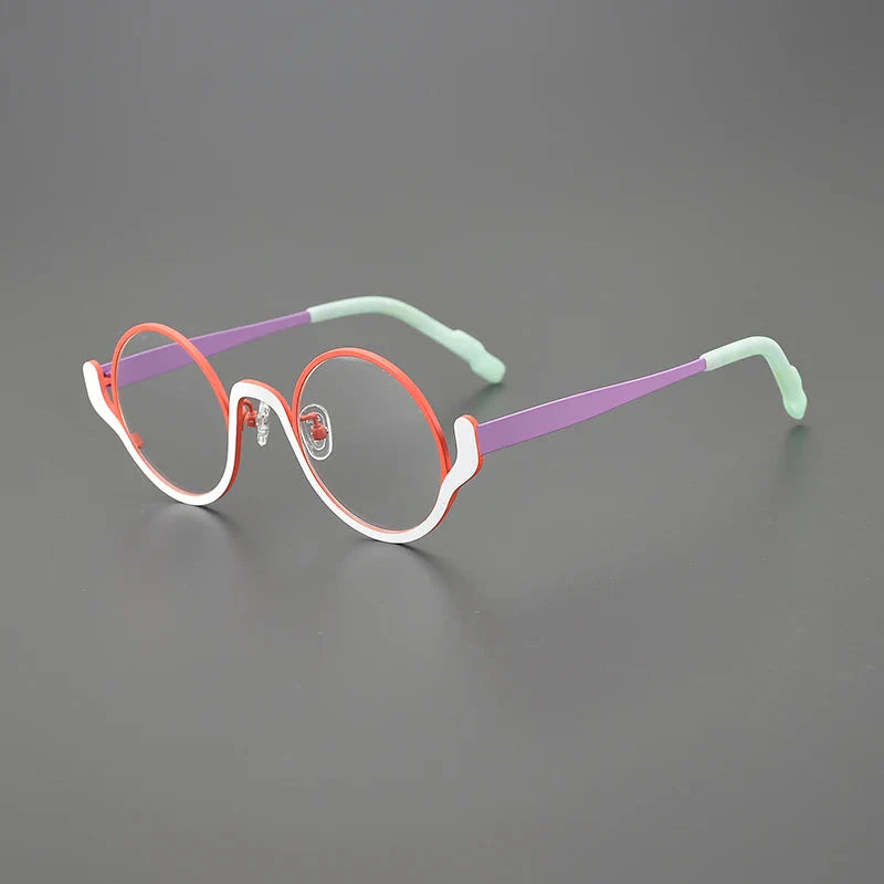 Ollie Small Round Titanium Glasses Frame Round Frames Southood