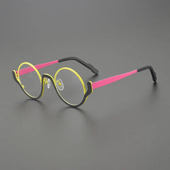 Ollie Small Round Titanium Glasses Frame Round Frames Southood